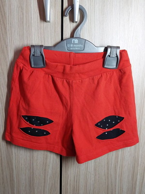 Trax kids shorts like new, black and red, age 12