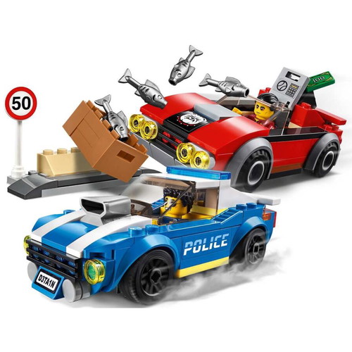 Lego City set 60242 Police Highway Arrest used