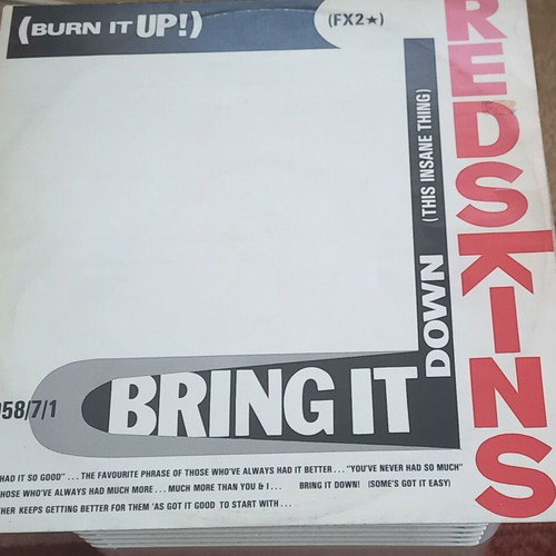 Redskins 12'' Single 45RPM μεταχειρισμένο, punk/soul, 1985 UK