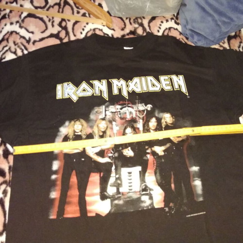Iron Maiden The X Factor Tour 95-96 short sleeve shirt used, size L