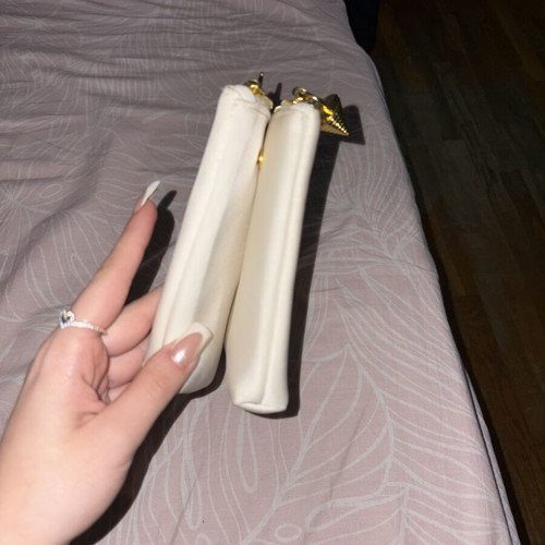 Jean Paul Gaultier Make Up Double Pouch like new, white