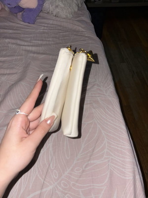 Jean Paul Gaultier Make Up Double Pouch like new, white