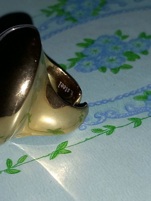 Large stainless steel ring new