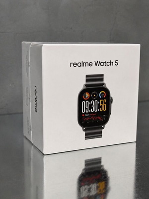 Realme Watch 5 Titanium Black 44mm καινούργιο με παλμογράφο
