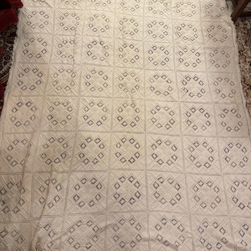Handmade knitted blanket and throw