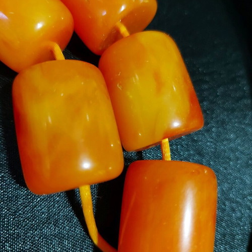 Large decorative worry beads new, plastic resin 19 beads