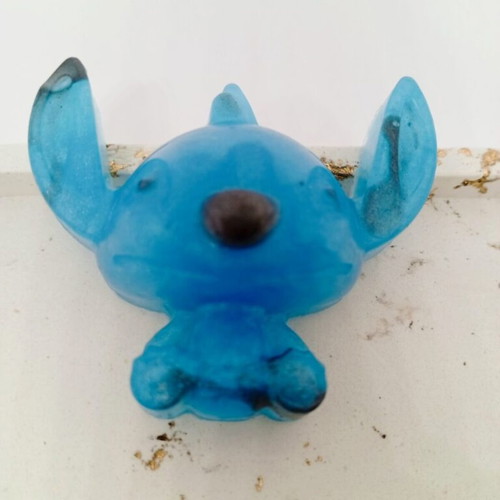 Handmade decorative aromatic soap with Stitch design