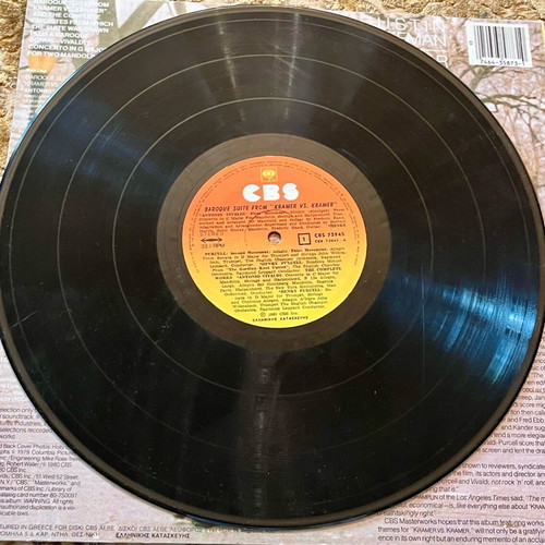 Kramer vs Kramer 1980 LP CBS used