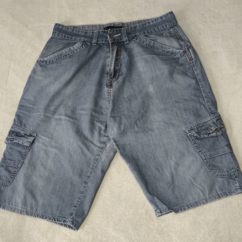 Animal Vintage Y2K Denim Cargo Shorts used, light blue