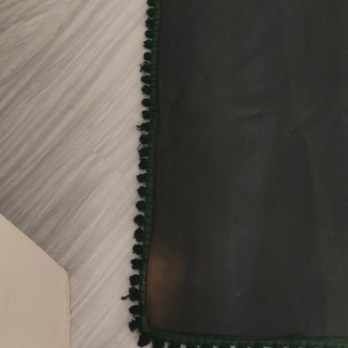 Velvet tablecloth green like new, 1.94x1.42 meters