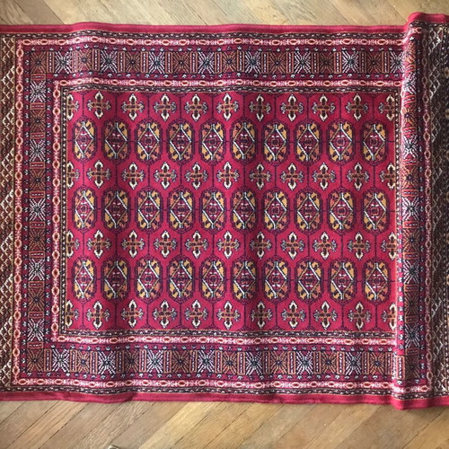 Silk rug new 100% viscose, Belgian origin, retro style