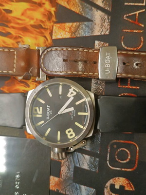U-BOAT Classico 45mm automatic watch like new, black