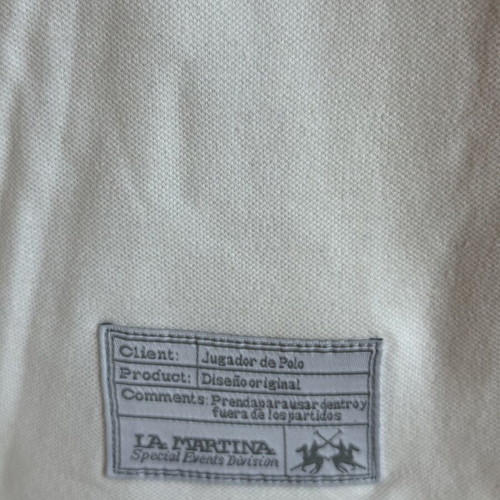 La Martina Polo T-shirt, white, size M