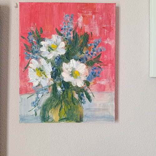 Handmade canvas artwork new 30×24 with acrylics