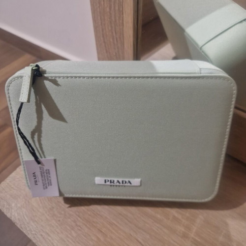 Prada Beauty Vanity Case mint green new