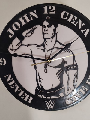 John Cena Vinyl Wall Clock 12" New with Backlight