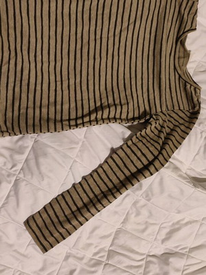 Zara striped long sleeve top for girls 9-10 years like new