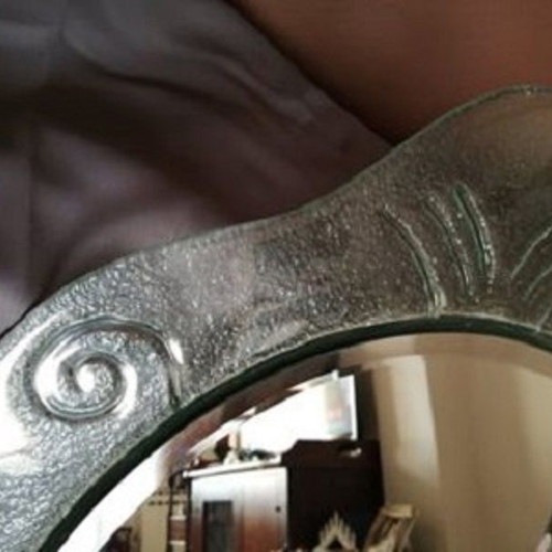 Mirror with sandblasting imported new, rare piece