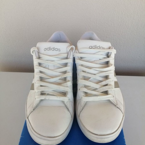Adidas Grand Court Cloudfoam women's sneaker used, white size 40