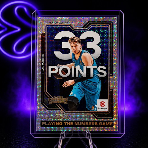 Luka Doncic Playing the Numbers Game Panini Contenders 2026 Card New