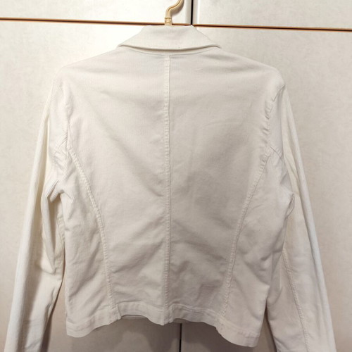 White jacket United Colors of Benetton like new, cotton corduroy size M