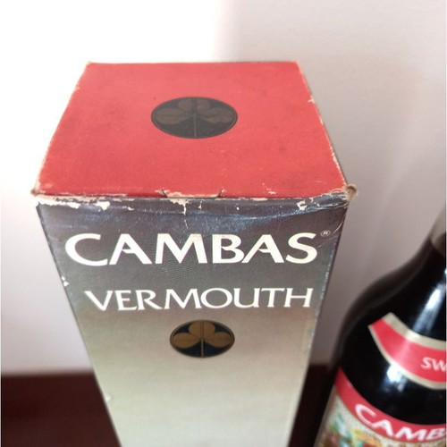 Cambas Vermouth collectible, 1l, 16%, like new, 1970s - 1980s with original box