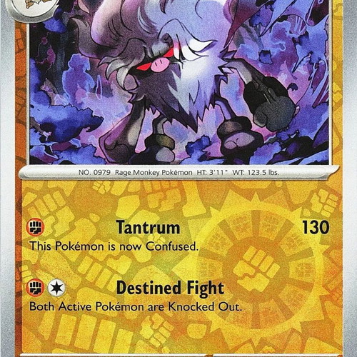 Pokemon SV08 Surging Sparks Annihilape 100/191 Reverse Holo new collectible card