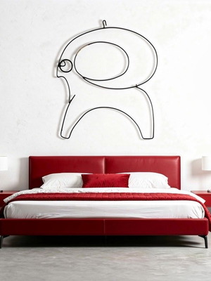 Wall Wire Art Aries Zodiac New 30x20 cm Heat Technique