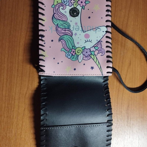 Unicorn Believe in Magic Pink Crossbody Bag with Magnetic Closure like new