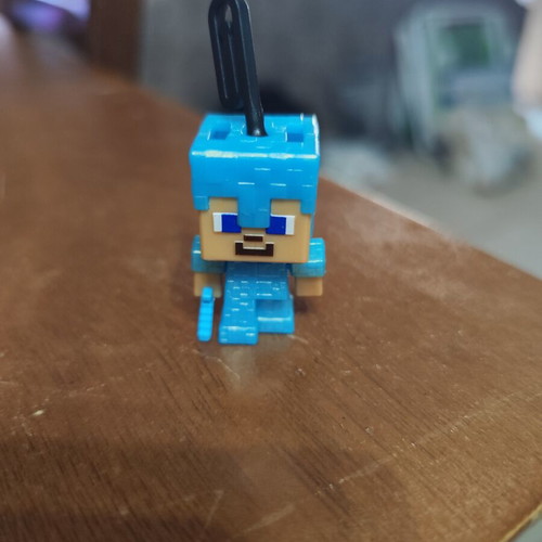 Minecraft Kinder Joy Steve Diamond Armour Zipper figure