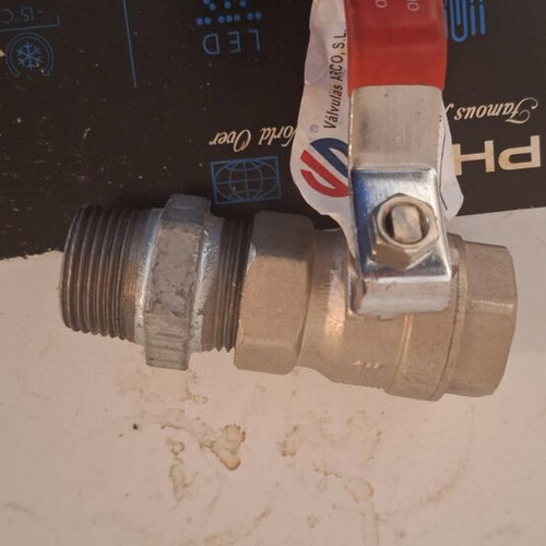 Arco Serie SENA 1" Ball Valve with Male Nipple New