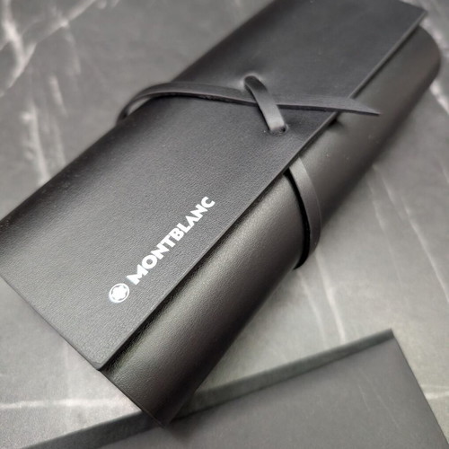 MontBlanc sunglasses case new black with card and cleaning cloth