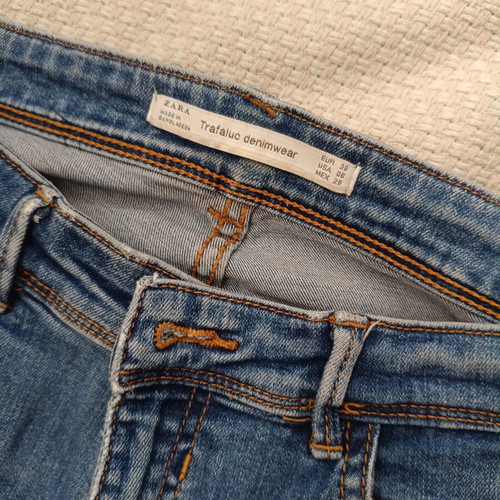 Stradivarius Skinny Jeans Straight Fit Size 38 Like New Blue