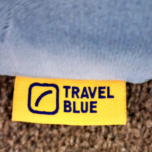 Travel Blue neck pillow like new, soft fabric, missing button