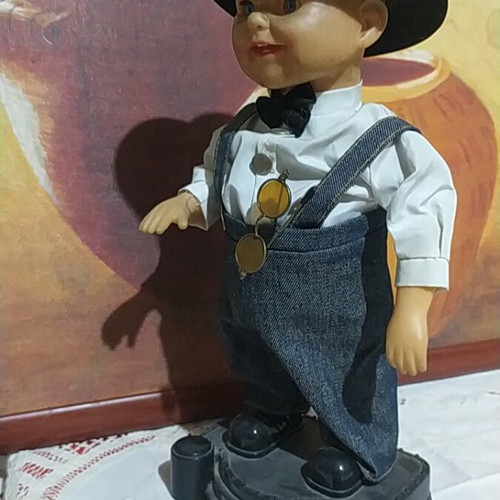 Vintage electric dancing boy doll