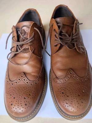 Geox Oxford men's leather shoes brown size 43 new