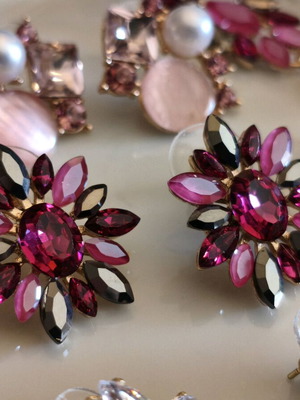 Statement earrings bundle new from gold-plated brass