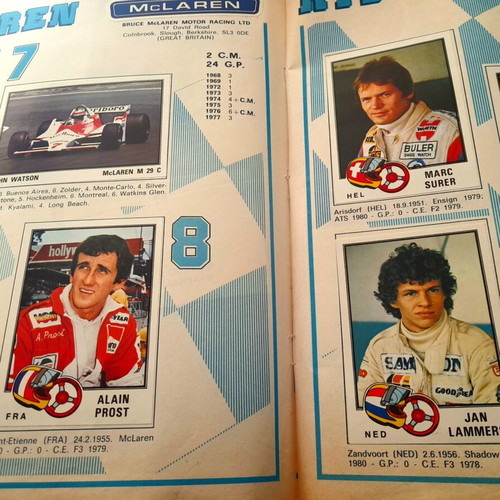 Panini F1 1980 Album like new, complete with legendary drivers