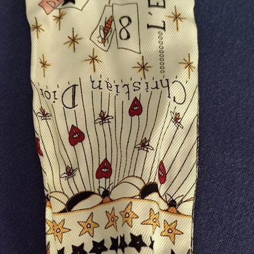 Christian Dior L'Etoile Tarot Mitzah Twilly scarf like new, multicoloured
