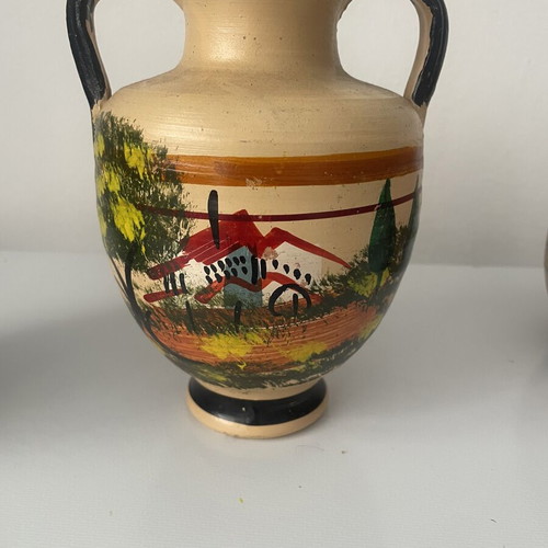 Handmade ceramic vases like new, set of 3