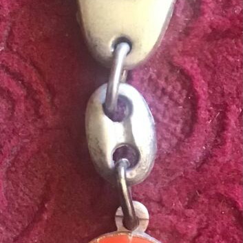 EOK keychain with basketball and Greek flag