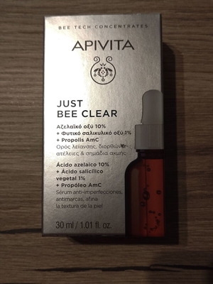 Apivita Just Bee Clear Serum 30ml καινούργιο, ορός λείανσης για λιπαρές επιδερμίδες