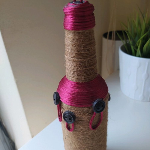 Decorative bottle new for earrings with 6 loops