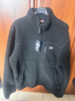 Dickies Mount Hope fleece jacket new, size L, black