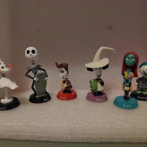 Jack Skellington and Sally collectible figure set like new