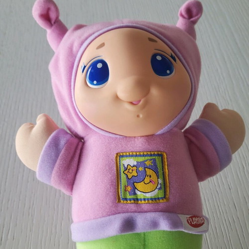 Playskool Hug Me Pink Green Like New with Light and Lullaby Music