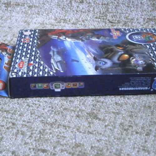 GameKing 4-in-1 cartridge with Clever Hawk Warrior Valiant Metal DeforN action games