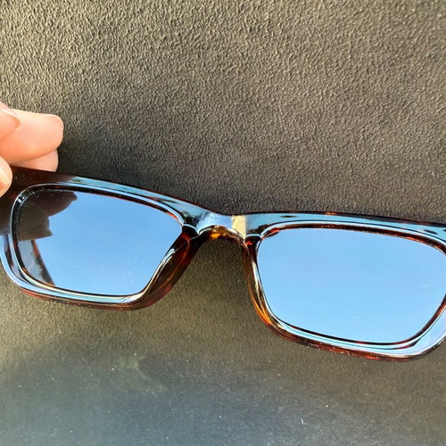 Karen AV sunglasses new, brown with case and authentic cloth