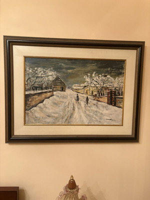 Painting by K Konstantinou like new with beautiful frame 82x62