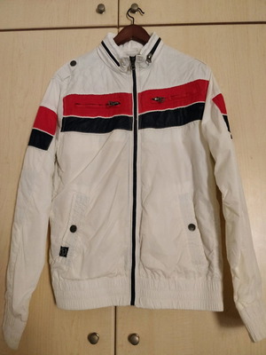 Μπουφανάκι Petrol Industries άσπρο ανοιξιάτικο αντιανεμικό καινούργιο Large